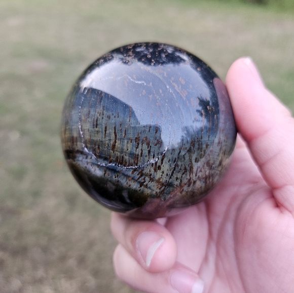 blue tiger sphere 2.5 in - Picture 2 of 5